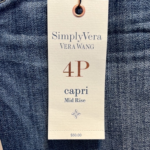 Simply Vera Denim Capris size 4P - Picture 4 of 7